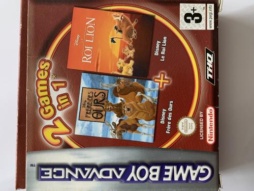 Disney : FrÃƒÂ¨re des ours et  Roi Lion